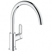 Смеситель GROHE BauEdge (арт.31367001) для кухни, поворотный высок изл.