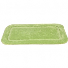 Коврик для ванной "Lux Border" 50х80см (плюш) зеленый