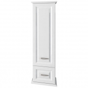 Шкаф-колонна подвесная "МЕРО" 40см с ящиком, цвет белый глянец