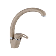 Смеситель ZOLLEN COLOR (CO71611932SA) высокий изл,цевье33мм,карт.35мм, песочный