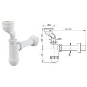 Сифон для писсуара A45A (AlcaPlast)