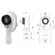 Сифон для писсуара A45C (AlcaPlast)