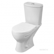 Унитаз-компакт УЛЬТРА Тарельчатый, к/в, 1-реж, сид. ПП, бел. КРАП(ВОРОТЫНСК)